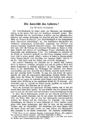 Die Autorität des Lehrers