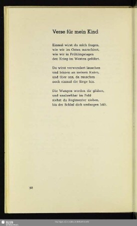 Verse für mein Kind