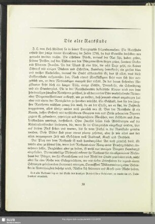 Die alte Ratsstube