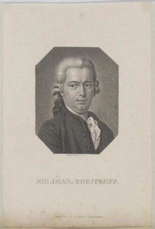 Bildnis des Ioh. Imman. Breitkopf