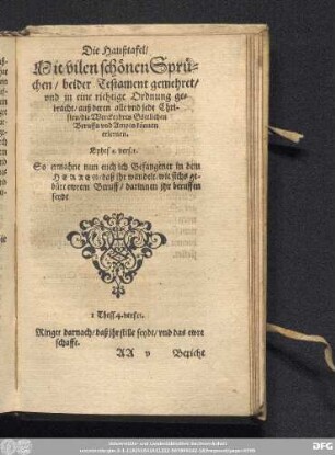 [Haußtafel]