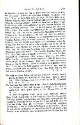 249-251 [Rezension] Peters, Norbert, Der Text des Alten Testamentes und seine Geschichte