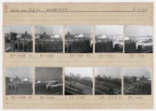 Stadtpanoramen vom Ministerium für Auswärtige Angelegenheiten. Berlin, Mitte, Oberwallstraße/Werderscher Markt/Niederlagstraße/Kurstraße