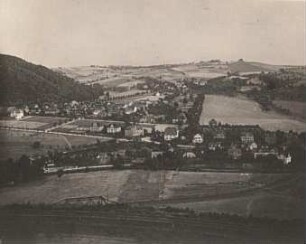 Rabenau und Cossmannsdorf vom Backofenfelsen aus