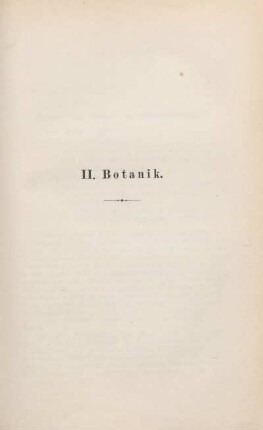 II. Botanik.