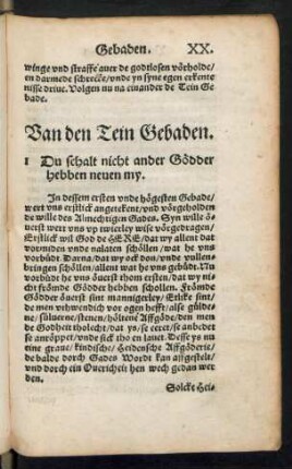 Van den Tein Gebaden.