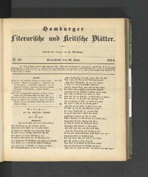 No. 48. 17. Juni 1854