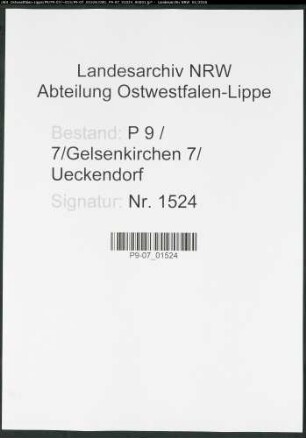 Sterberegister Standesamt Gelsenkirchen 7 Ueckendorf