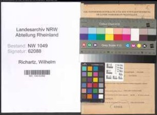 Entnazifizierung Wilhelm Richartz , geb. 02.01.1883 (Fabrikant)