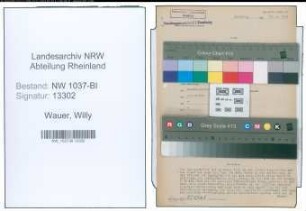 Entnazifizierung Willy Wauer , geb. 01.01.1904 (Arbeiter)