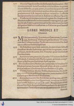 Libri Medici Et Chemici.