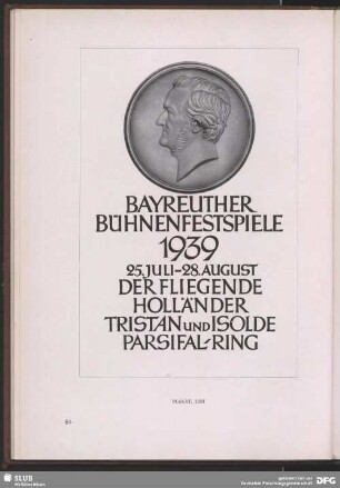 Bayreuther Bühnenfestspiele 1939