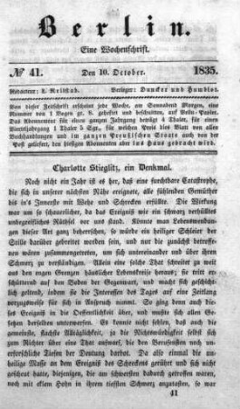 No. 41, 10. October 1835