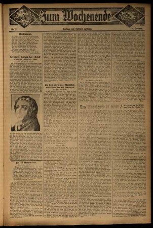 Zweite Ausgabe vom Sonntag, den 04. Januar 1931.