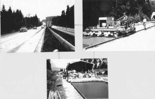 Fahrbahnsanierung Entfernen der alten Pflasterfahrbahn