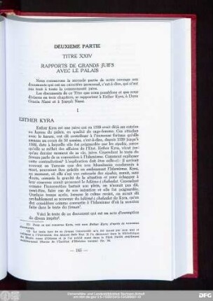 Titre XXIV Rapports De Grands Juifs Avec Le Palais