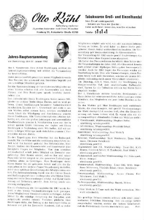 Jahres-Hauptversammlung