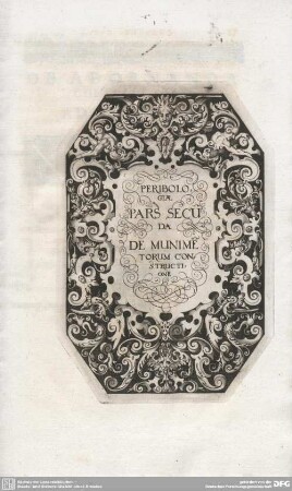 PERIBOLOGIAE PARS SECUNDA DE MUNIMENTORUM CONSTRUCTIONE.