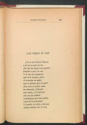 Los viejos se van