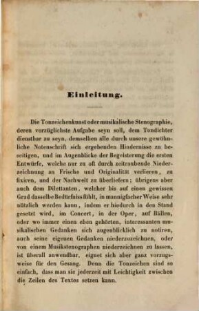Kurz gefasste Anleitung zur musikalischen Stenographie oder Tonzeichenkunst