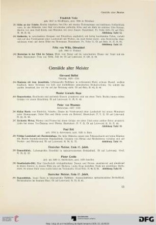 Gemälde alter Meister (Nr. 284-332)