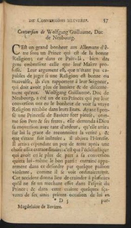 Conversion de Wolfgang Guillaume, Duc de Neubourg