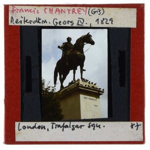 London, Trafalgar Square,London, Chantrey, Reiterstandbild George IV.