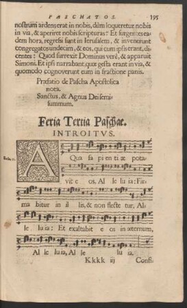 Feria Tertia Paschae.