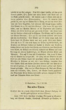 Von wilden Thieren.