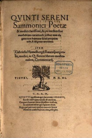 De re medica ... liber