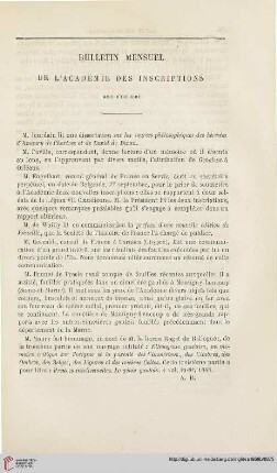 Bulletin mensuel