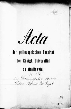 Dekanat Friedrich Engel