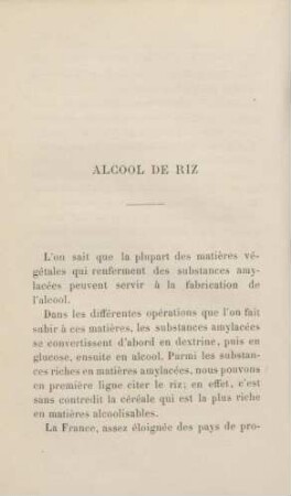Alcool de riz