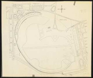 Flughafen Berlin-Tempelhof: Lageplan 1:4000
