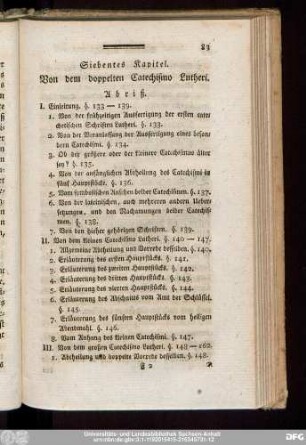 Siebentes Kapitel. Von dem doppelten Catechismo Lutheri.