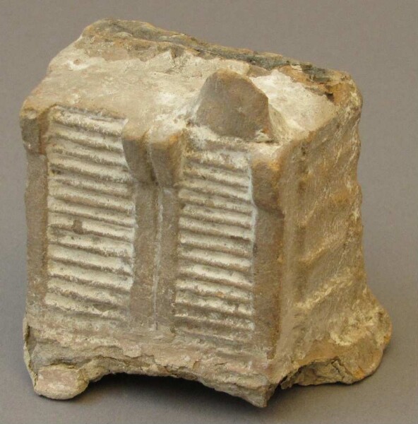 Model of a temple pyramid (fragment)