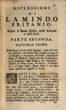 Delle Riflessioni Sopra Il Buon Gusto Nelle Scienze e nell'Arti, 2