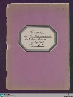 2 Variations - Don Mus.Ms. 2012