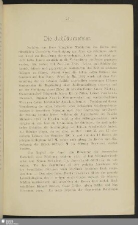 Die Jubiläumsfeier
