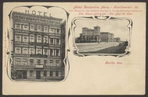 Ansichtskarte "Hotel Deutsches Haus", Skalitzer Straße 38