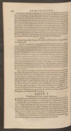 Caput I. Paulus servus Jesu Christi, vocatus Apostolus