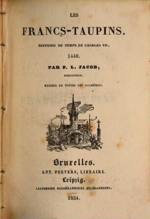 Les francs-taupins : Histoire du temps de Charles VII, 1440, 3