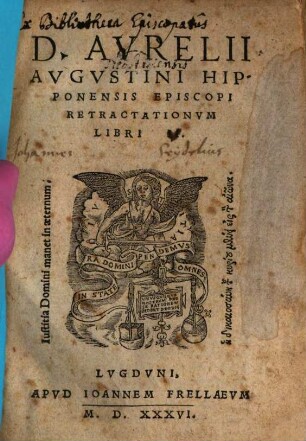 D. Avrelii Avgvstini Hipponensis Retractationvm Libri II