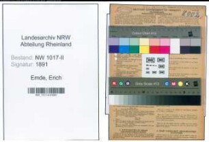 Entnazifizierung Erich Emde , geb. 23.01.1908 (Maschinenarbeiter)