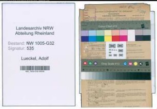 Entnazifizierung Adolf Lueckel , geb. 03.03.1908 (Stadtinspektor)