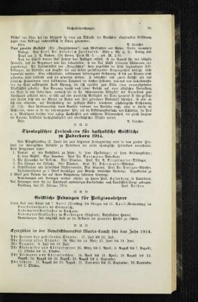 Theologischer Ferienkurs für katholische Geistliche zu Paderborn 1914