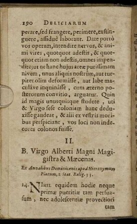 II. B. Virgo Alberti Magni Magistra & Mæcenas