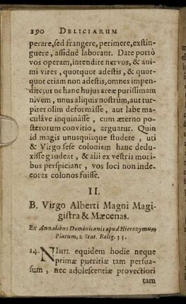 II. B. Virgo Alberti Magni Magistra & Mæcenas