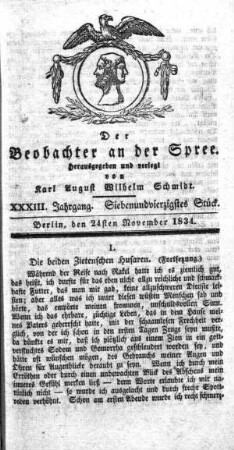 47. Stueck, 24. November 1834