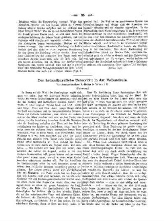 Der heimatkundliche Unterricht in der Volksschule : (Fortsetzung)